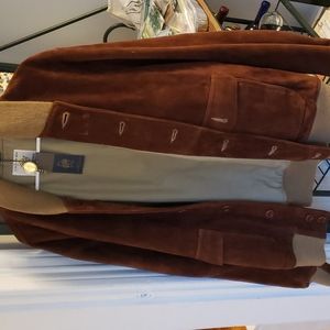 Suede leather jacket
